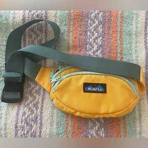 Yellow Kavu Sling Fanny Pack Bum Bag EUC 💛